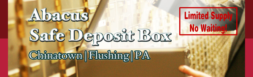 Abacus Safe Deposit Box. Chinatown, Flushing, PA. Limited Supply No Waiting
